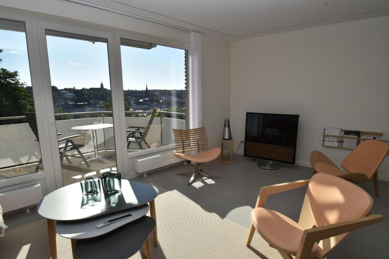 Fewo1846 - Foerdeview - Luxurioese Wohnung Mit 2 Schlafzimmern Und Balkon Mit Hafenblick Flensborg Eksteriør billede