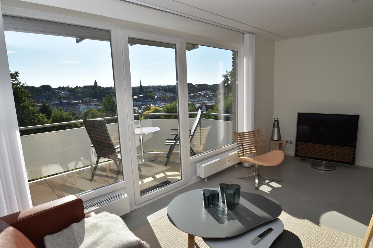 Fewo1846 - Foerdeview - Luxurioese Wohnung Mit 2 Schlafzimmern Und Balkon Mit Hafenblick Flensborg Eksteriør billede